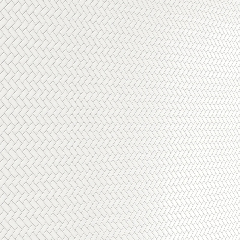 White 12x12 Glossy Diamond Herringbone 2" Porcelain Mosaic Tile - Kitchen Backsplash & Bathroom Wall Tile (Set of 20)