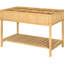 Lit surélevé en bois de 43 po x 18 po x 30 po avec 8 compartiments et une tablette - Herbes fraîches pour vous