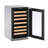 U-Line Single Zone 17.75'' Freestanding 31 Bottle Wine Refrigerator with Reversible Door