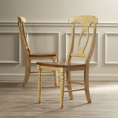 Orviston Solid Wood Slat Back Side Chair by Three Posts