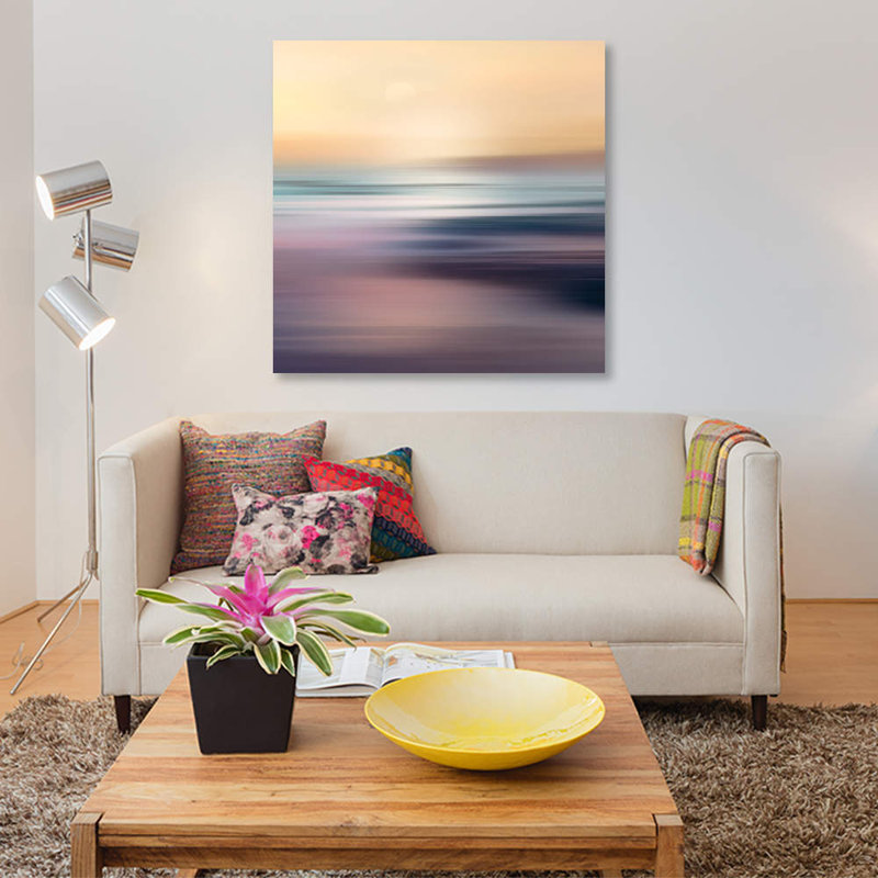 «Zuma Beach», impression sur toile, H 37 po x l 37 po x P 1,5 po, Pas de tapis, Toile tendue