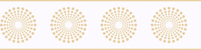 Bordure Candice Olson Kids Starburst, Blanc / Blanc cassé