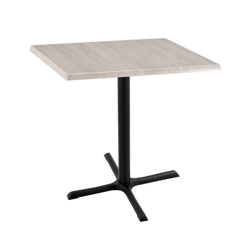 Indoor/Outdoor Table, 30" L x 30" W x 36" H, White Ash