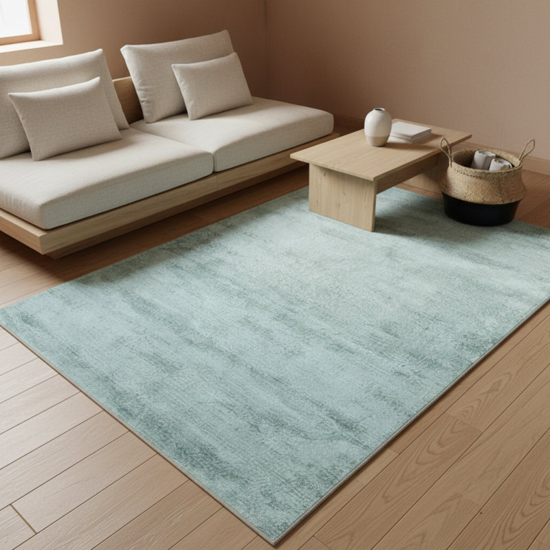 Decorative Carpet With Ivy Pattern In Traditional Anthracite Colors, Rectangle 4' x 5'11"