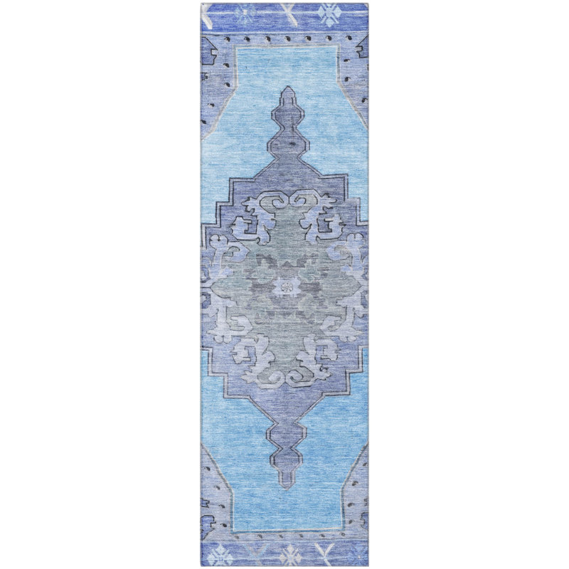 Premium Machine Washable Lubbers AMF1731 Global Rug, Runner 2'3" x 7'6"