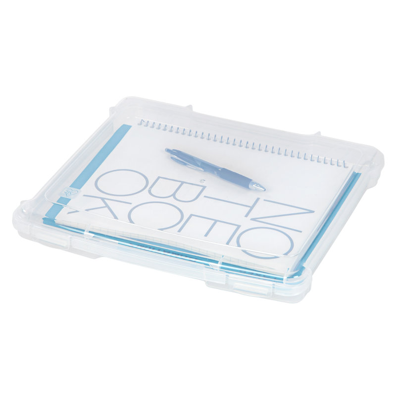Clear Slim Stackable Lidded Project Case