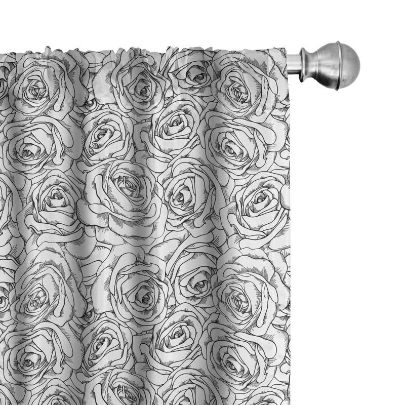Semi-Sheer Rod Pocket Sliding Panel, 28" x 95"