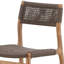 Ysidro Teak Wood Outdoor Dining Chair, Gray