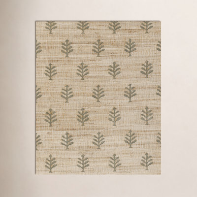 Adoria Natural Hand-Woven Floral Jute Rug