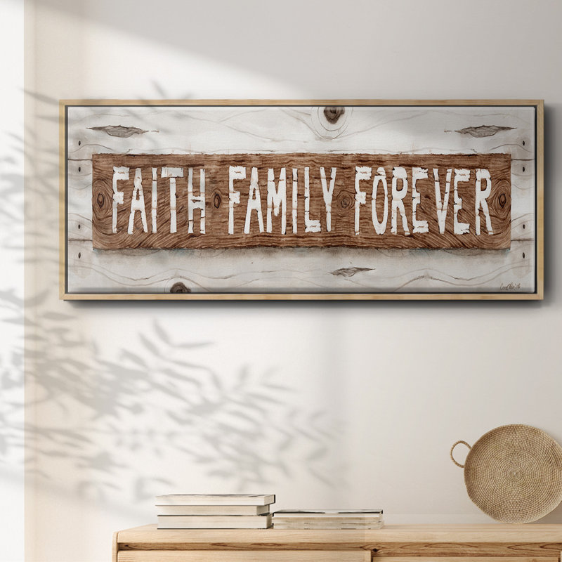 Faith Family Forever - toile encadrée