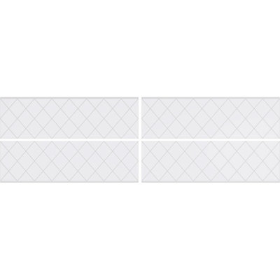 28.25'' H x 94.5'' W x 0.38'' D Expanded Cellular PVC Wainscot Panelling