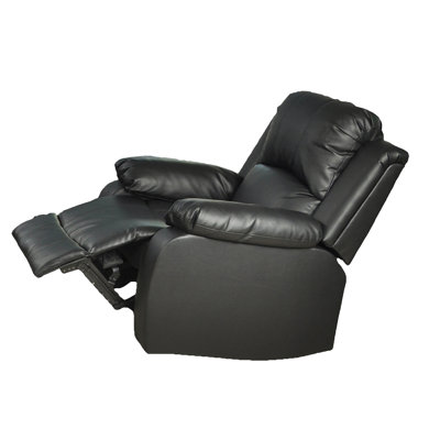 36" Wide Faux Leather Manual Standard Recliner