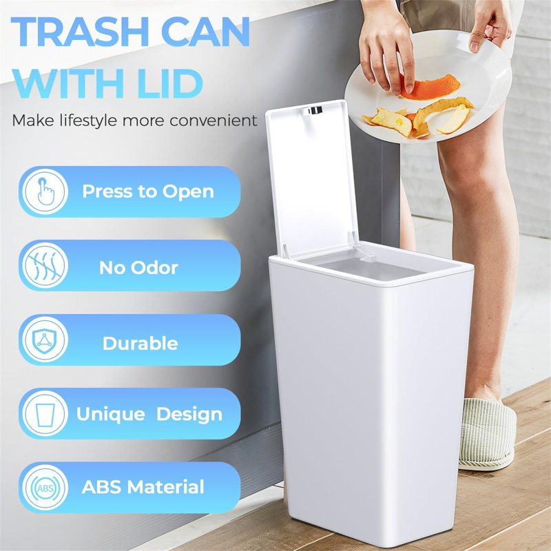 Plastic Step On Waste Bin - 30L