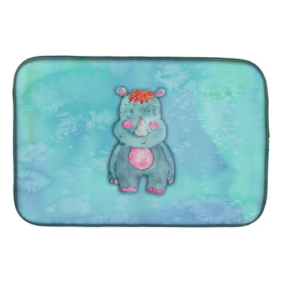 Tapis de séchage aquarelle rhinoceros