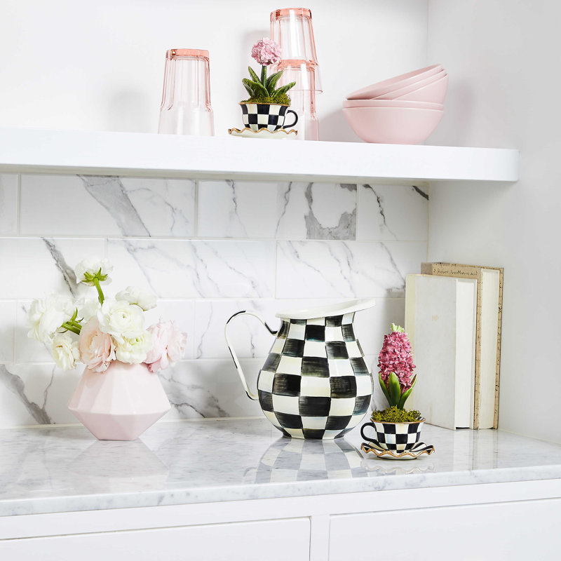 Check Pitcher, Black/White