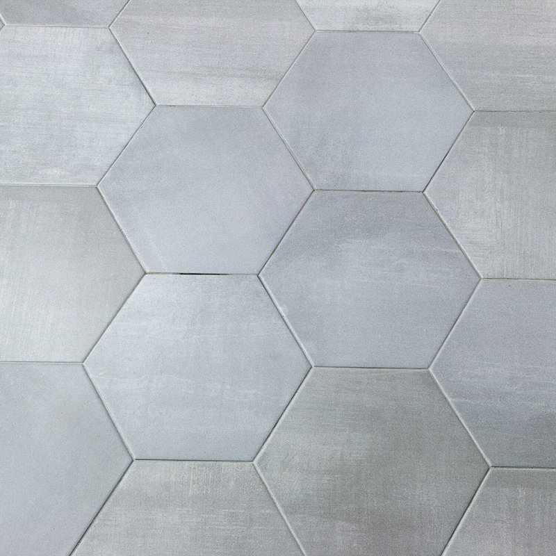 Carreau de porcelaine pour plancher et mur à aspect hexagonal en béton 10 po Bond Tile Turner (10,76 pieds carrés)