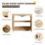 Meuble-lavabo double autoportant 92 po avec lavabo en céramique 92 po, meuble-lavabo sur pied avec 5 portes et 3 tablettes réglables-2092000265-2080455482