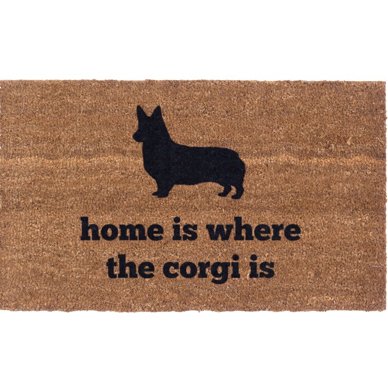 MUD PIE Dogs Welcome Paw Print Mat 