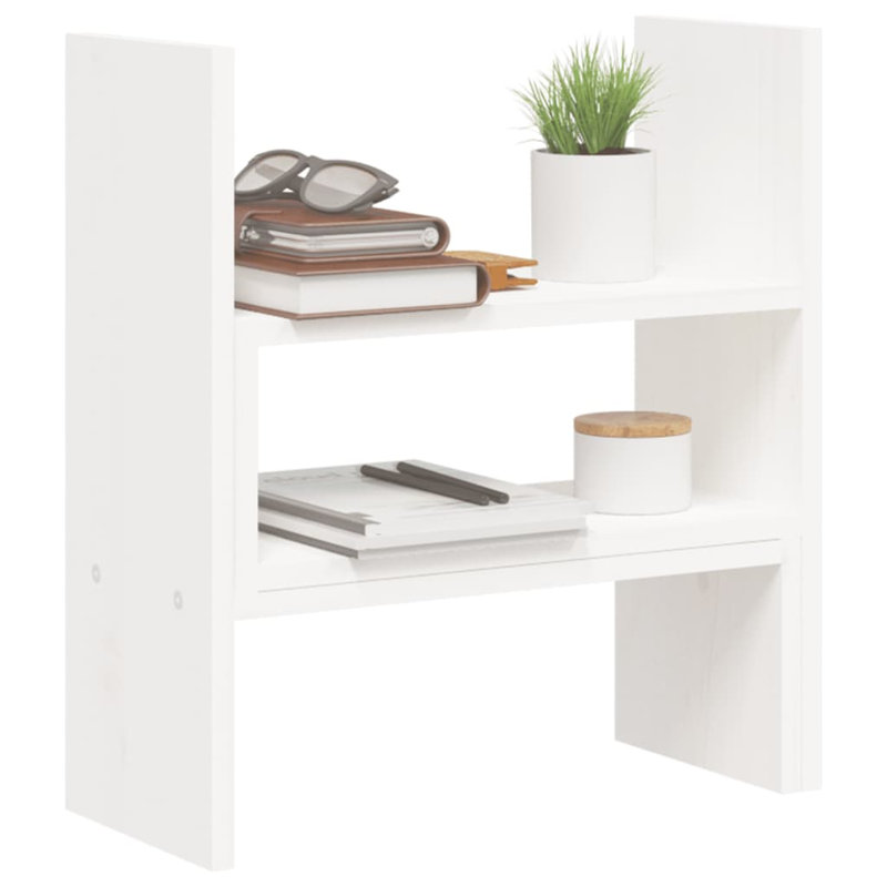 Khaysen Wood Monitor Stand, White