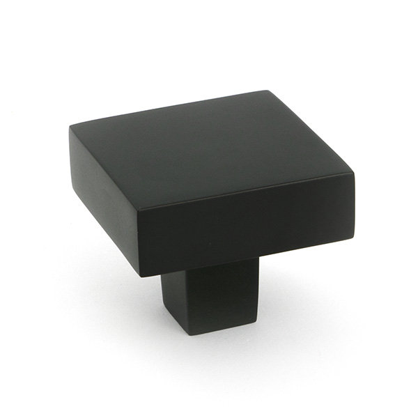 Albers Square Knob, Aged Bronze, 1.38" Knob Diameter