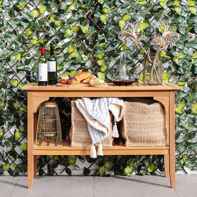 Rech Rectangular Teak Outdoor Buffet & Console Table