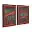 Merry and Bright Days, ensemble de 2 impressions sur toile-1212135488-1212135501-1212135496