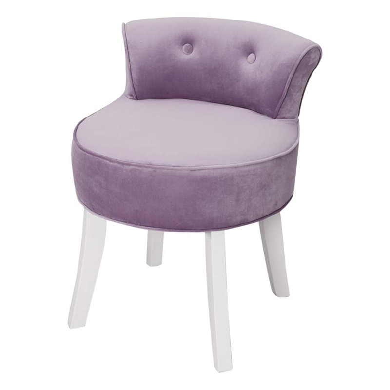 Joie Accent Stool, Purple/White