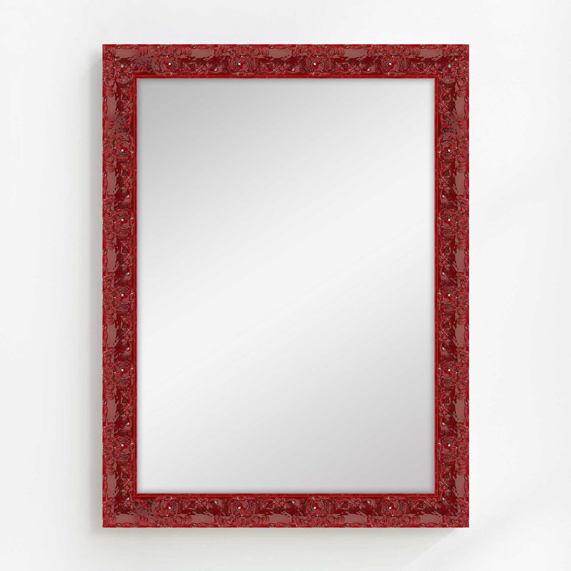 Miroir Lavo, Rouge électrique, 49 po x 37 po