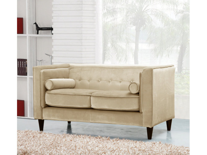 Roberta 62" Velvet Loveseat