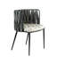 Ensemble de chaise de salle à manger avec accoudoirs tressés Tyrone-125186628-125187344