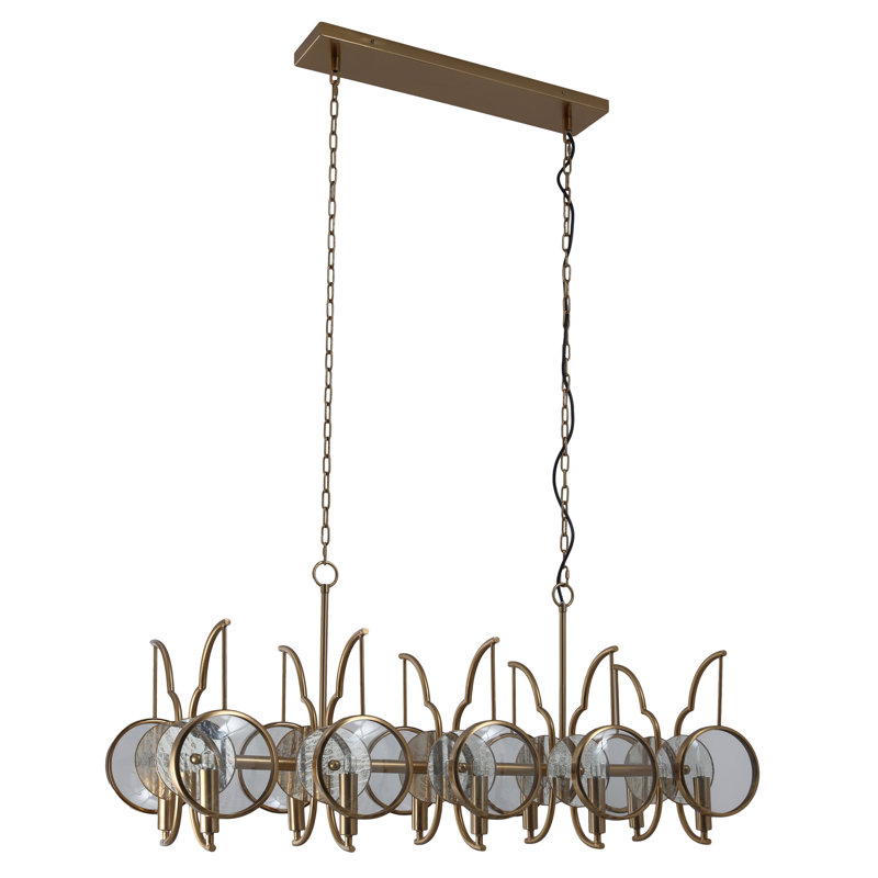 Rosdorf Park Loryanna - 10 Lt Island In Artisan Brass Finish