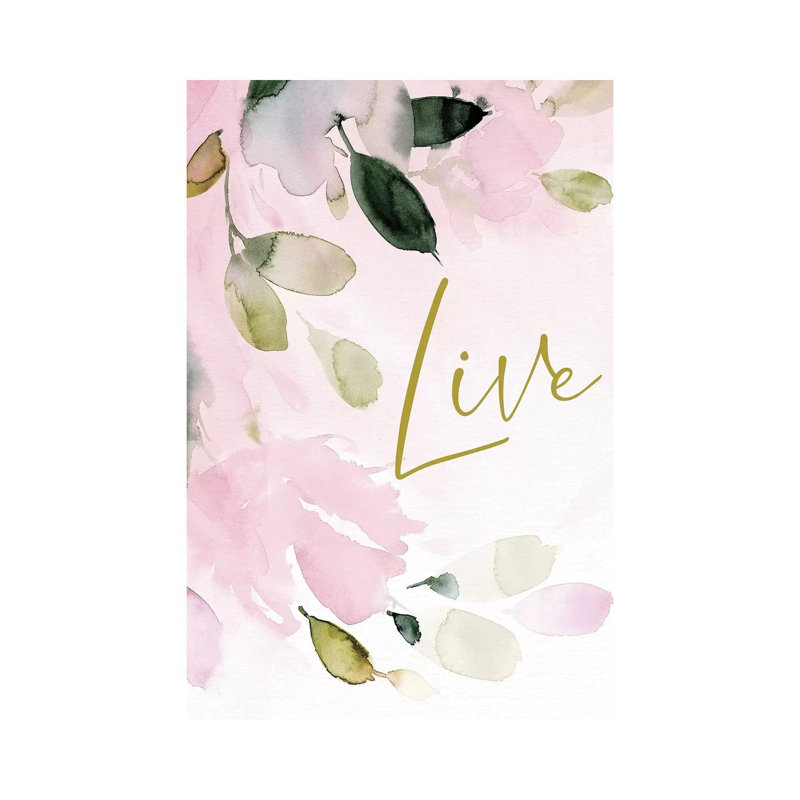 Live by Stephanie Ryan - Painting on Canvas, Wrapped Canvas, 45.72cm H x 30.48cm W x 1.91cm D