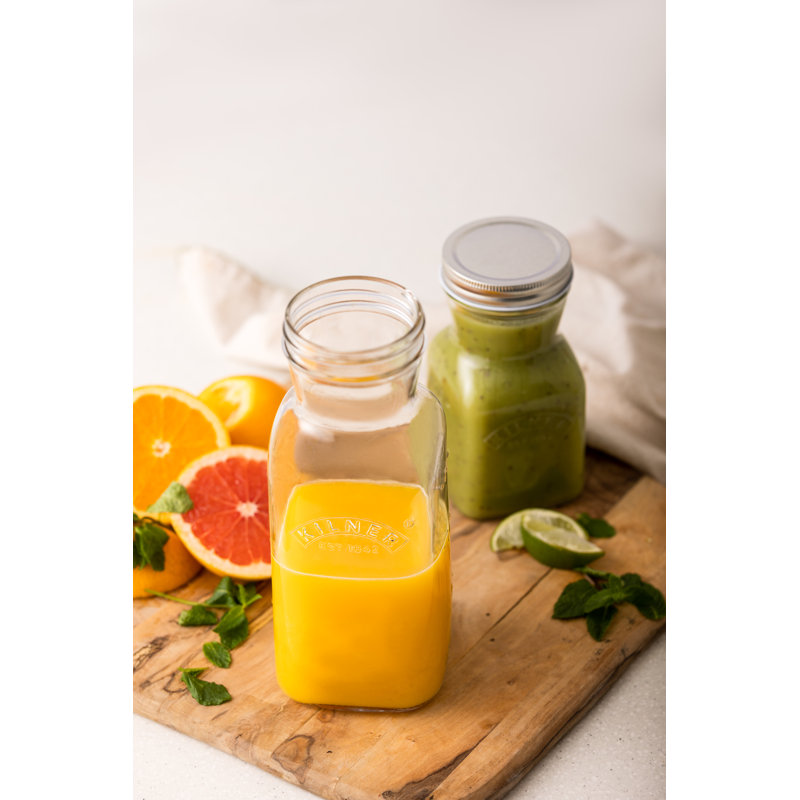 Set Of 2 Juice & Sauce Bottles 1.0L