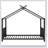 Metal House Platform Bed-357066719