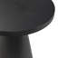 Table basse ronde ronde noire