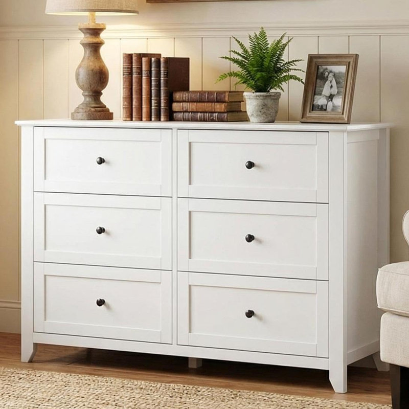 Commode 2 pièces 6 tiroirs 54 po