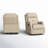 Rudisill Transitional Genuine Leather Swivel Rocker Manual Recliner(Set of 2)-87350122