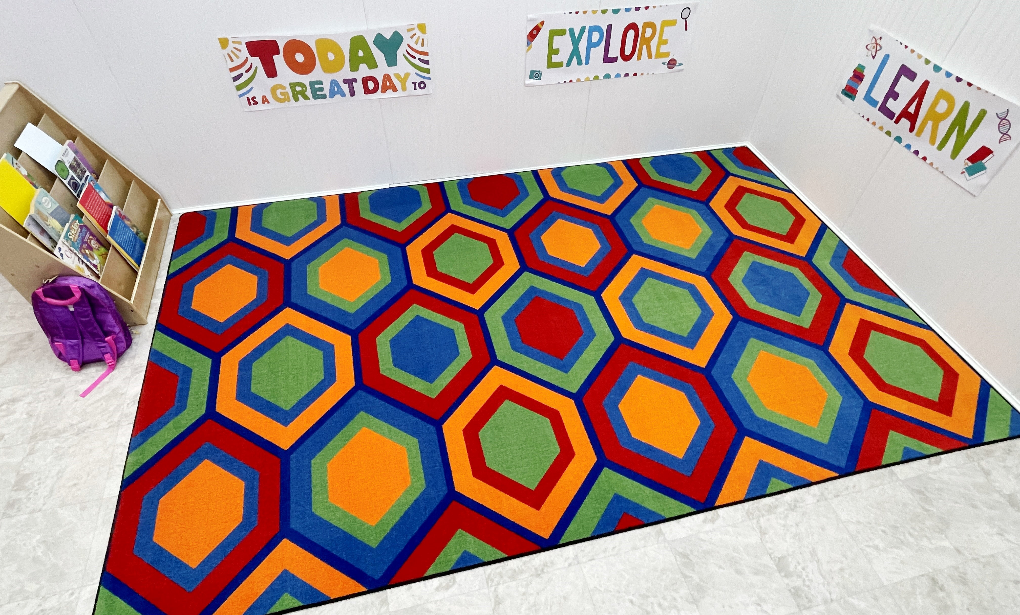 Sit Rug Kid Carpet Sitting Hexagons Rug - Wayfair Canada
