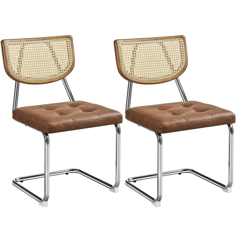 Cinelli 24'' H Upholstered Side Chair, Black, Black