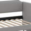 Lit de jour simple tapissier avec couchette escamotable, Lit de jour rembourré en velours avec couchette-553390065