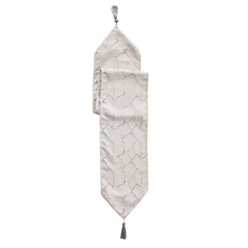 Wetherbee Artistic Design Table Runner, Silver