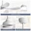 Ventilateur de plafond intérieur / extérieur à DEL moderne mat 42 po Julice avec télécommande, 3 lumières à intensité variable