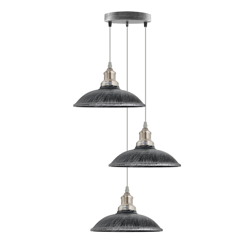 Bellwether 3 - Light Cluster Pendant, Brushed Silver, Brushed Silver