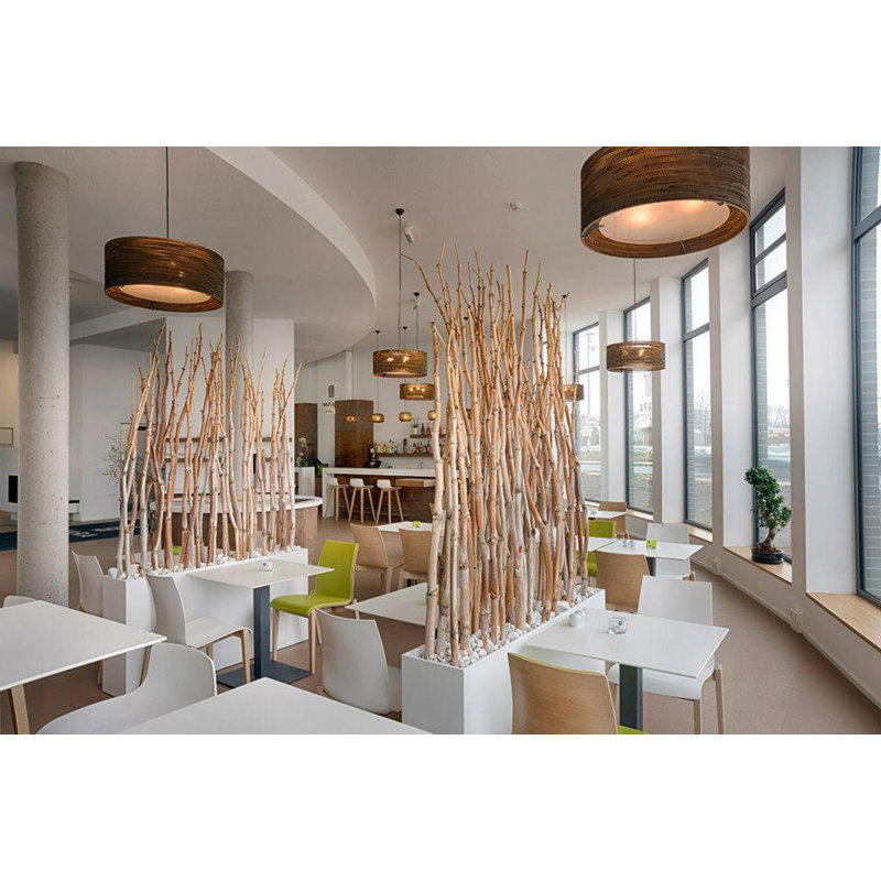 Scraplight Drum Recycled Cardboard Pendant Light, Brown, 60" H x 18" W x 18" D
