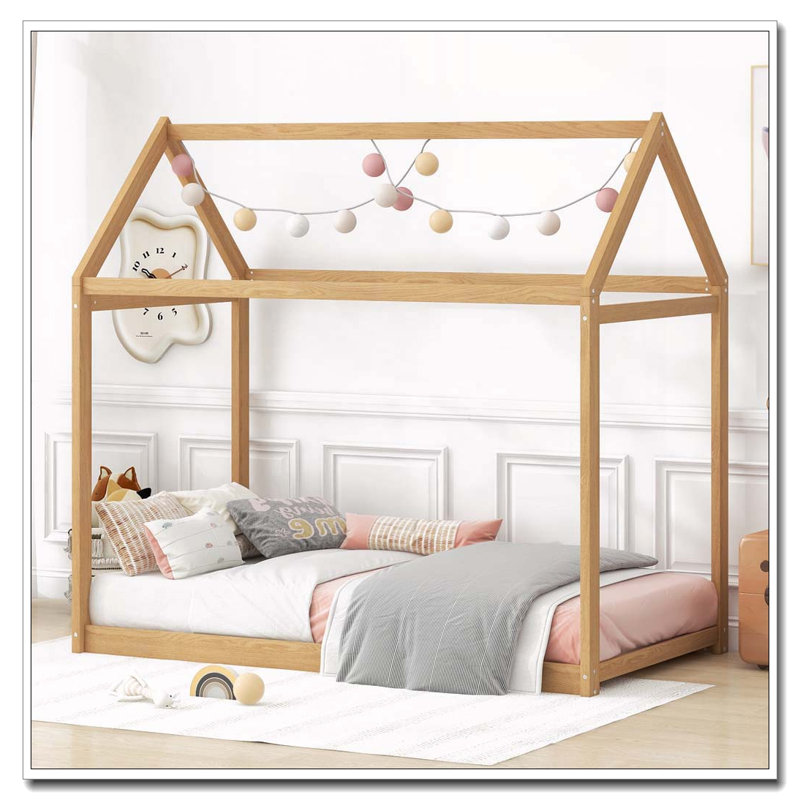Lit simple en bois, Bois