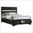 Black Full Storage Panel Bed