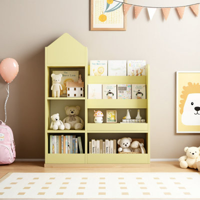 Wooden Bookshelf With Shelves by Harper Orchard