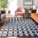 Premium Machine Washable Prisco Navy Rug