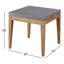 Chesapeake Outdoor Square Side Table