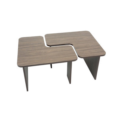 Ensemble de 2 tables basses en L
